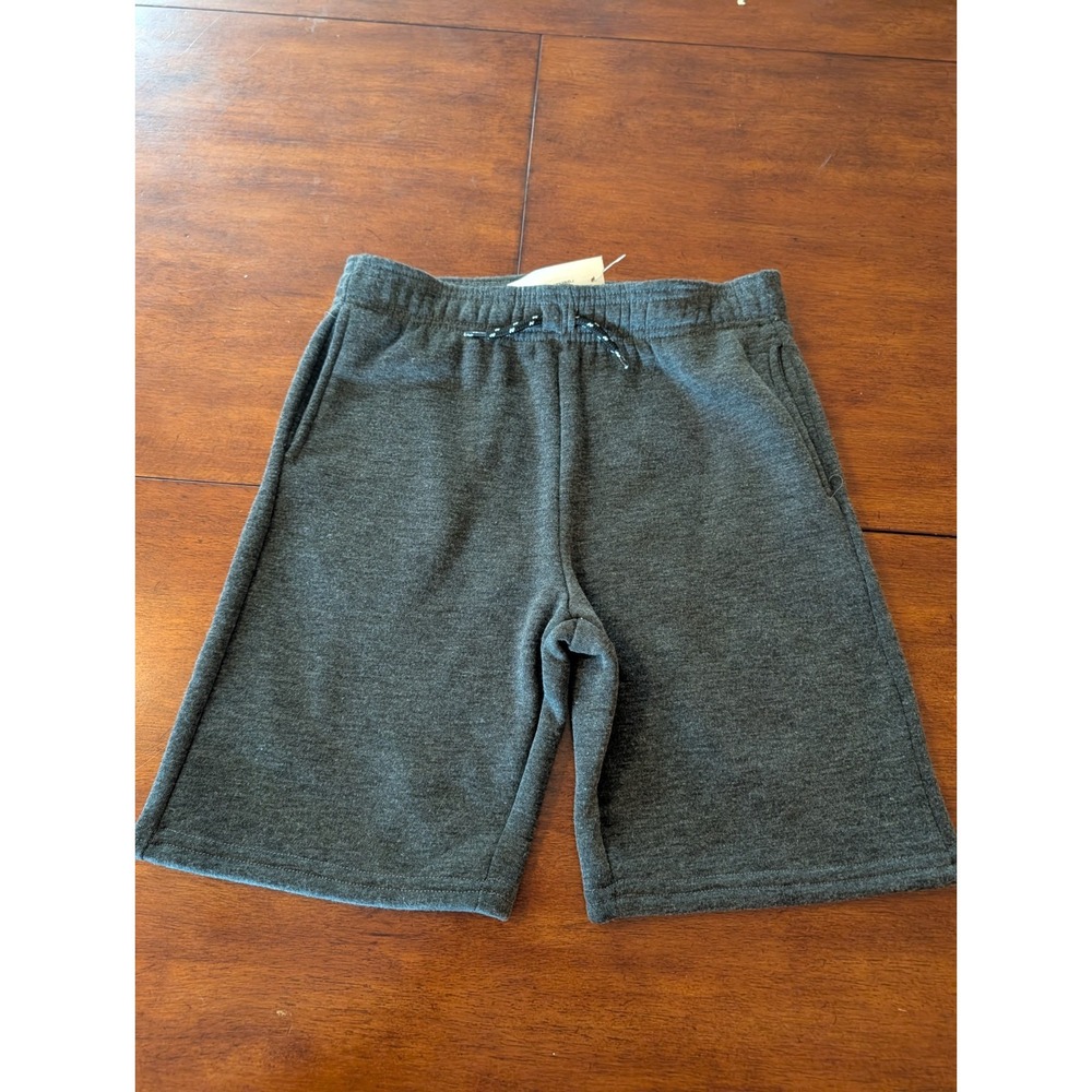 Street Rules Boys Dark Gray Pull On Drawstring Shorts Size 12 Large NWT